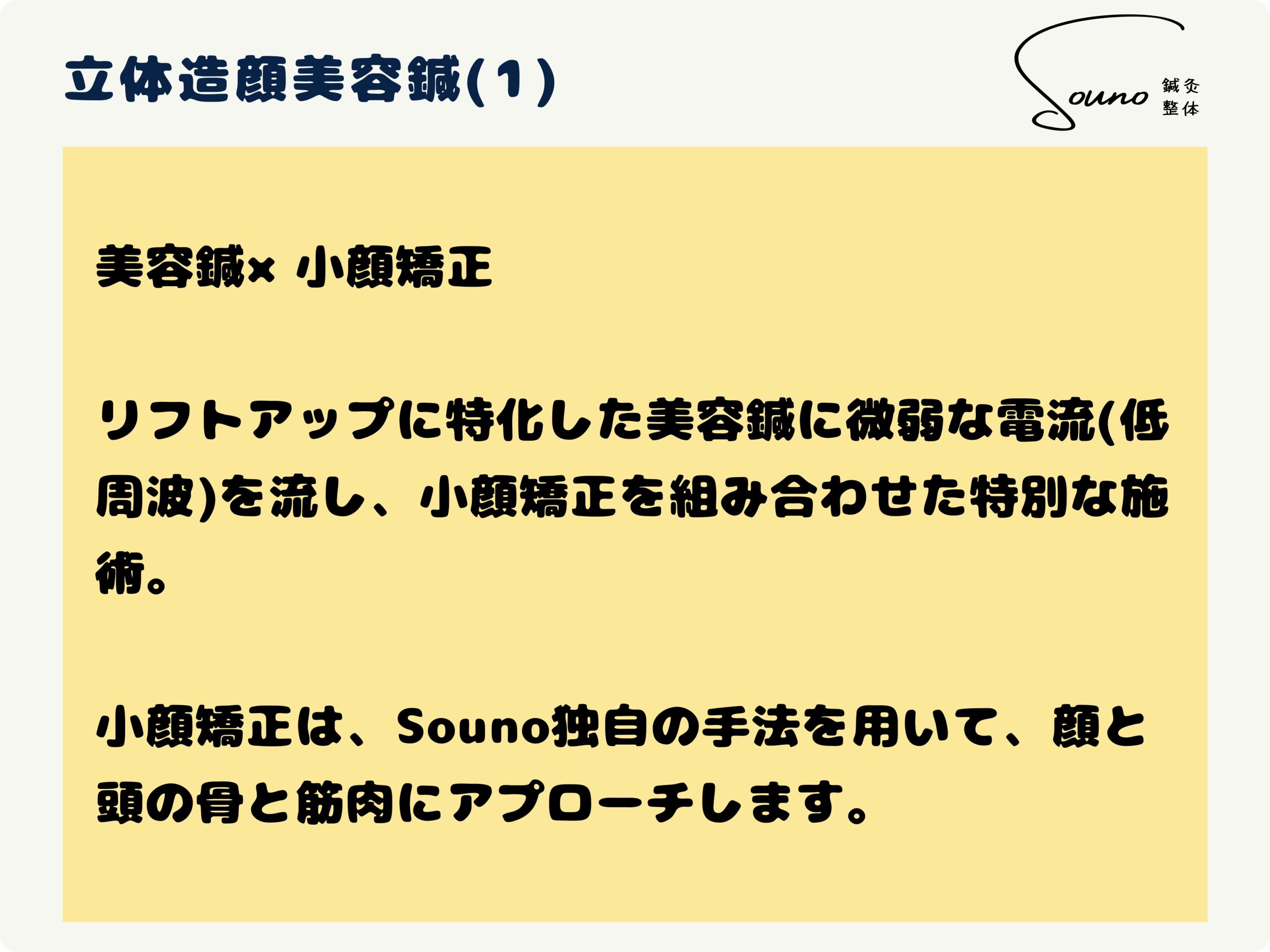 立体造顔美容鍼について